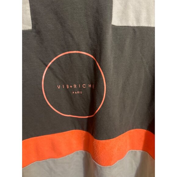 Vie+Riche Mens Color Block T-Shirt M Multicolor Cotton Casual - Picture 3 of 4